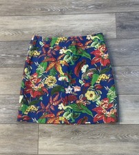 Talbots Skirt Sz 4 Tropical Mini Pencil Office Vacation Cruise Summer Coastal