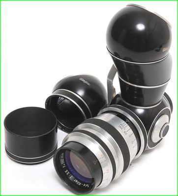 @ Kilfitt Tele-Kilar 3.5/150mm red C lens for Leica L mount w. Reflex Housing