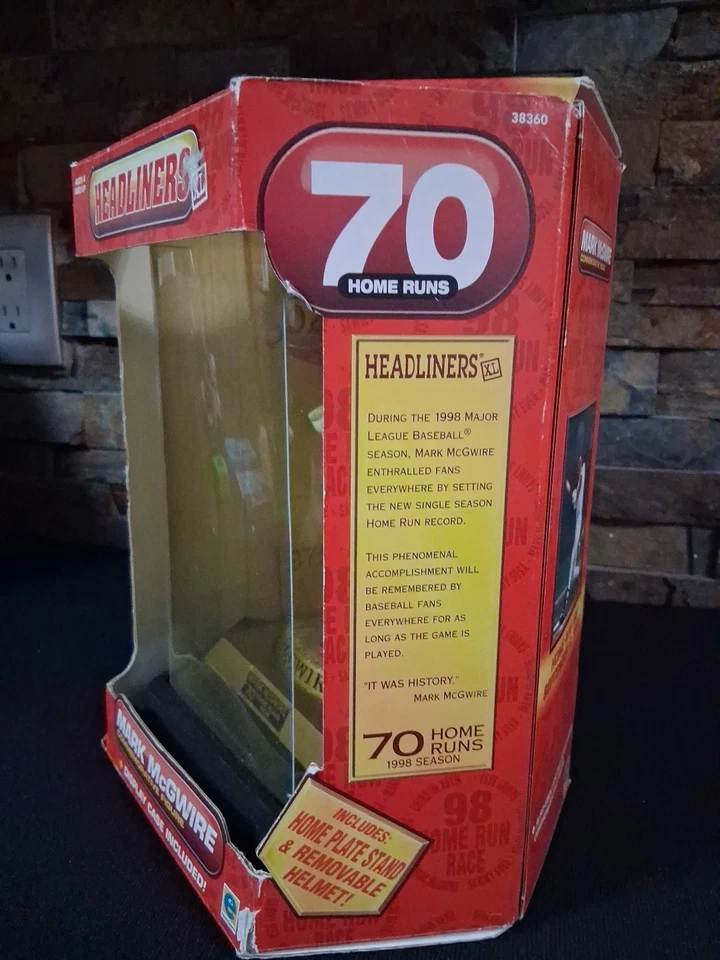 Памятная фигурка Headliners XL MARK MCGWIRE 70 Home Runs Bobblehead 1998 MLB - Изображение 4 из 4