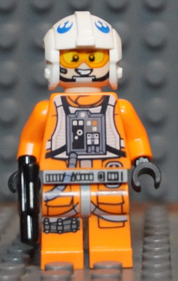 Lego Minifigure Rebel Pilot - Zin Evalon sw0761 Star Wars