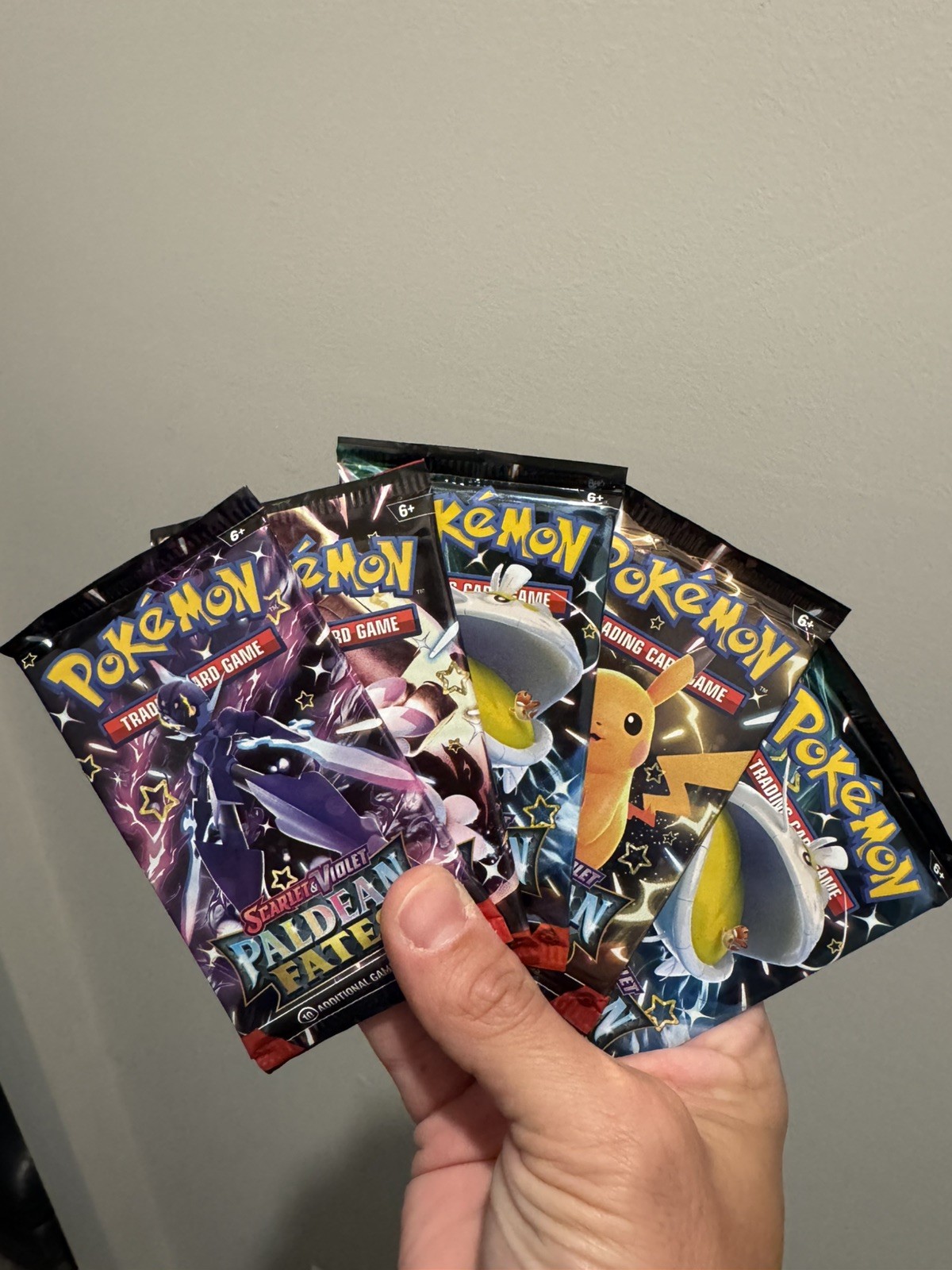Paldean Fates Booster Pack X 25 random art Pokemon factory sealed ships fast