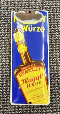 Maggi Würze Türschild Emailschild Emaille Schild Werbung
