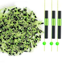 100PCS Floats Fishing Bobber Plastic Beads Stops Slip Line Stops Knots 3 Color