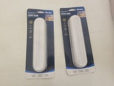 2PK Westek 8.0 in. L White Battery Powered LED Light Bar 120 lm
