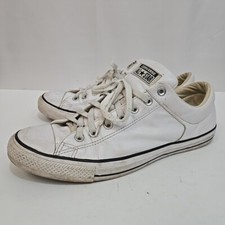 Converse All-Star Unisex White Ox Leather Low-Top Sneakers Size M 12 W 14