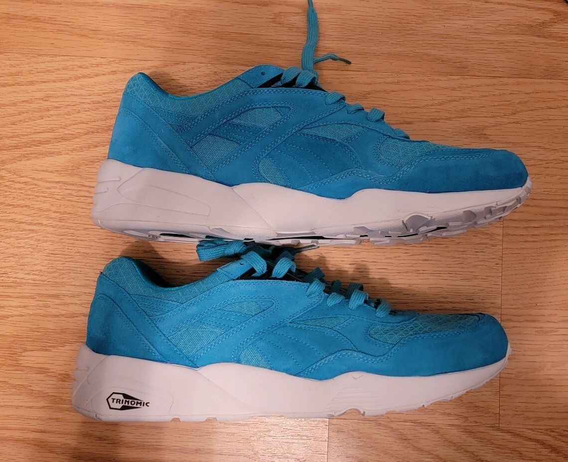 Blue Puma R698 Mesh Evolution PUMA Trinomic R698 Mesh Evolution Bluebird  357465-01 Men's Size 13