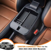 NEW FOR Ford Maverick 2022-2024 Pickup Truck Storage Armrest BOX ORANGE TRIM IN