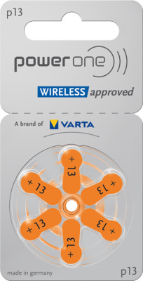60 x Varta Power One Hörgerätebatterien P13 Orange PowerOne PR48 10x6er Blister