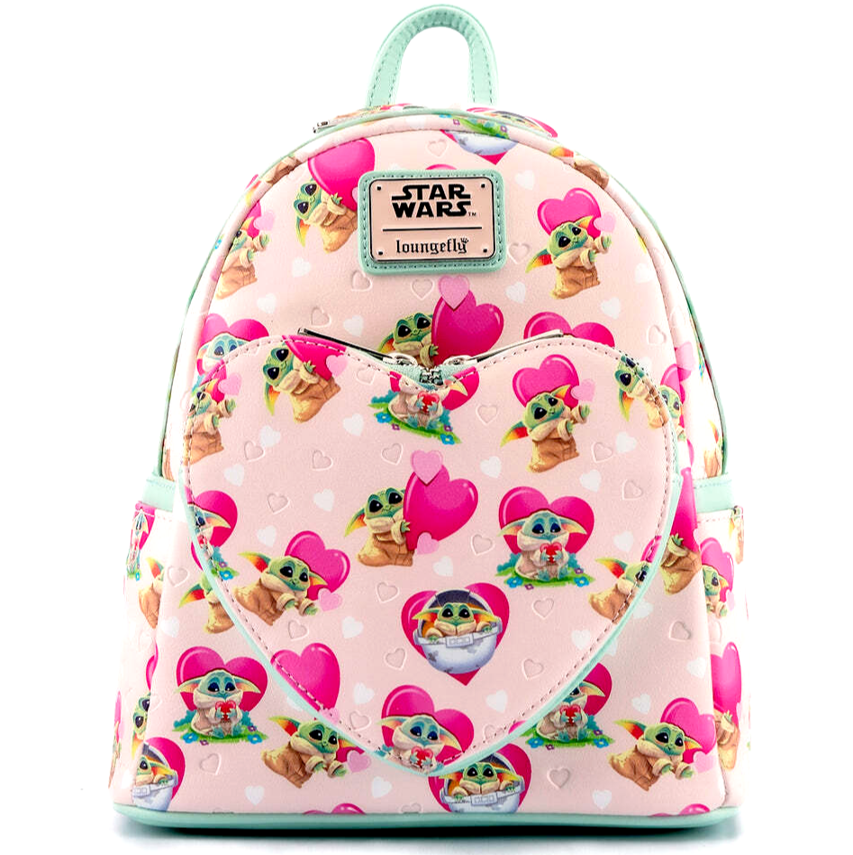 ✤ New LOUNGEFLY DISNEY Star Wars Backpack MANDALORIAN BABY 