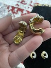 VTG Magnetic Gold Tone Hoop Earrings. — photo 3