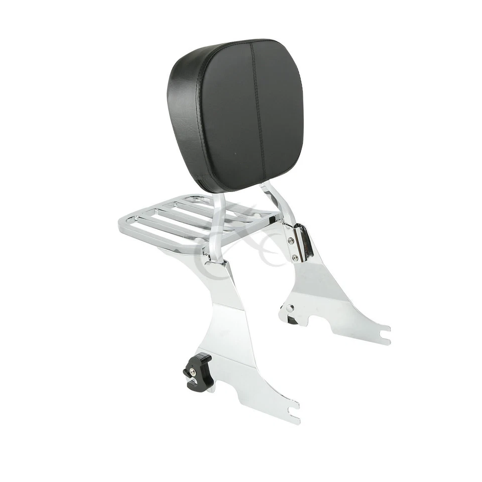 Respaldo barra Sissy y portaequipajes para Harley Sportster XL 883 1200 personalizado 04-22 Foto 2 de 4