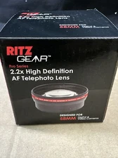Ritz Gear Pro Series 2.2x High Definition AF Telephoto Lens for 58mm, XRG2X58