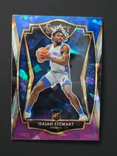 2020-21 Select Isaiah Stewart BLUE WHITE PURPLE CRACKED ICE PRIZM PREMIER LEVEL