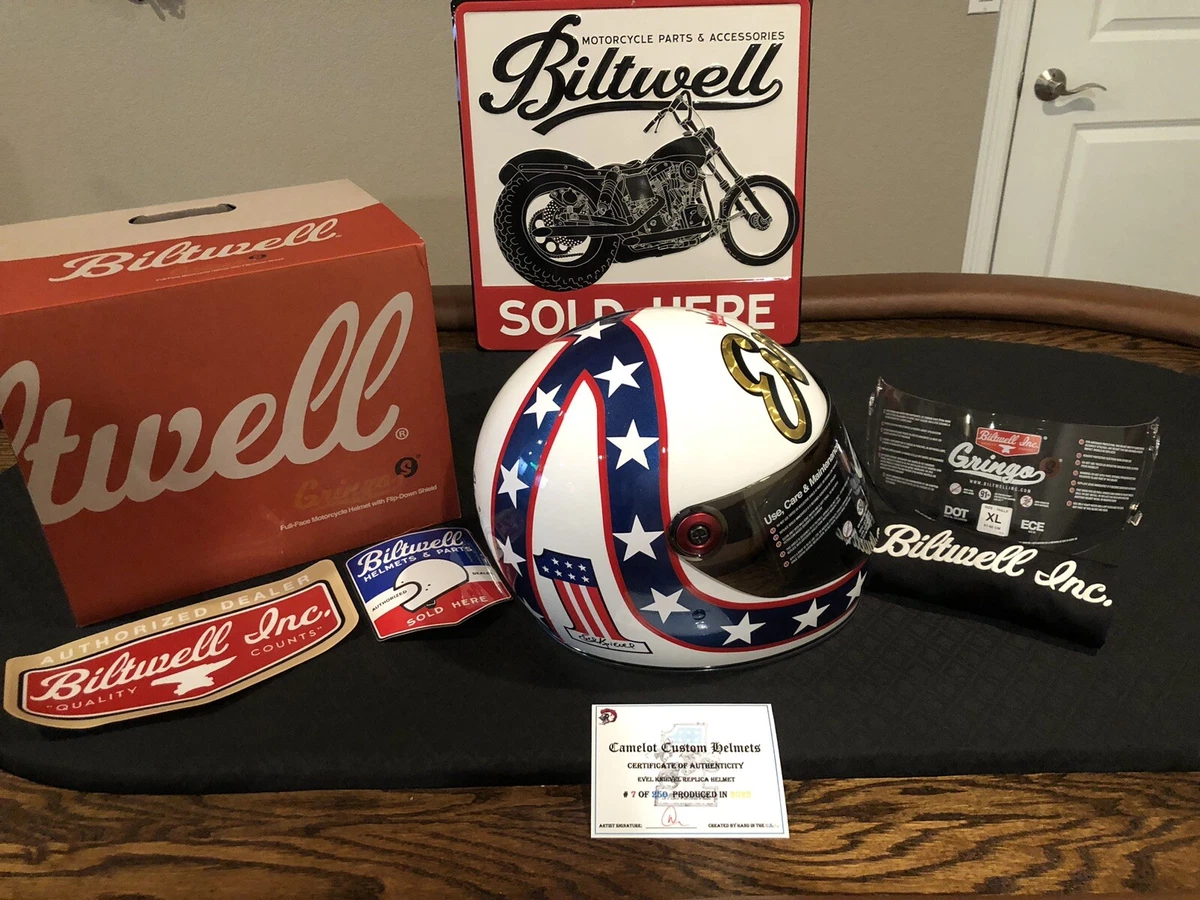 Evel knievel sale full face helmet