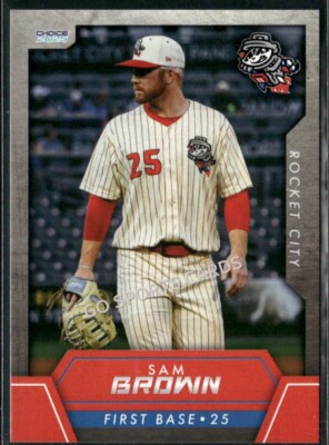 2025 Rocket City Trash Pandas Sam Brown RC Rookie Angels Minor League