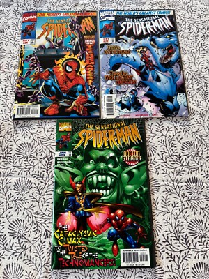 The Sensational Spider-Man #21, 22, 23 Technomancers, Dr. Strange NM/NM+