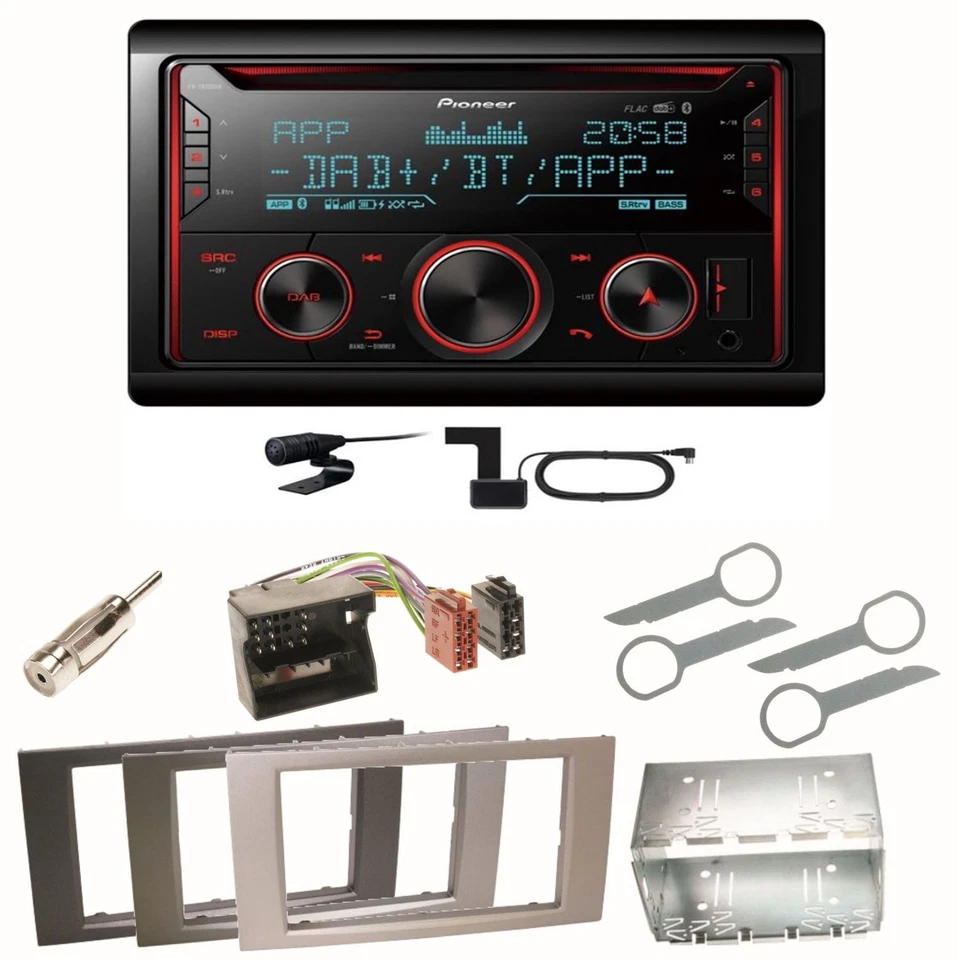 Pioneer FH-S820DAB DAB+ Bluetooth Einbauset für Ford Focus C-Max Fiesta Transit - Bild 1 von 1