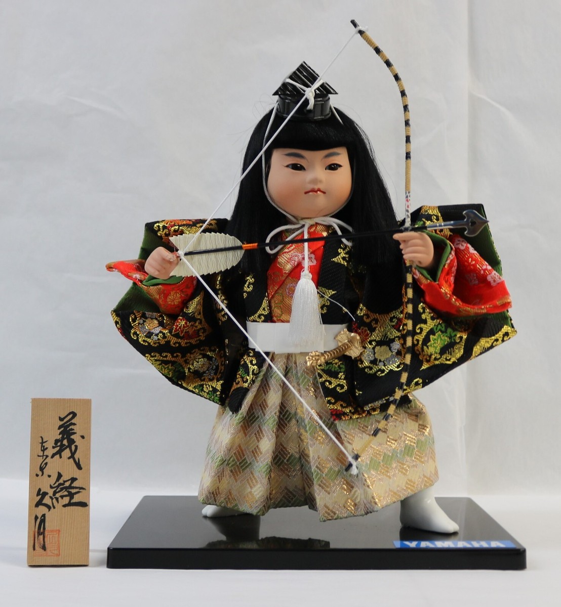 Vintage Yamaha Kyugetsu Doll YOSHITSUNE Made in Japan 10.5