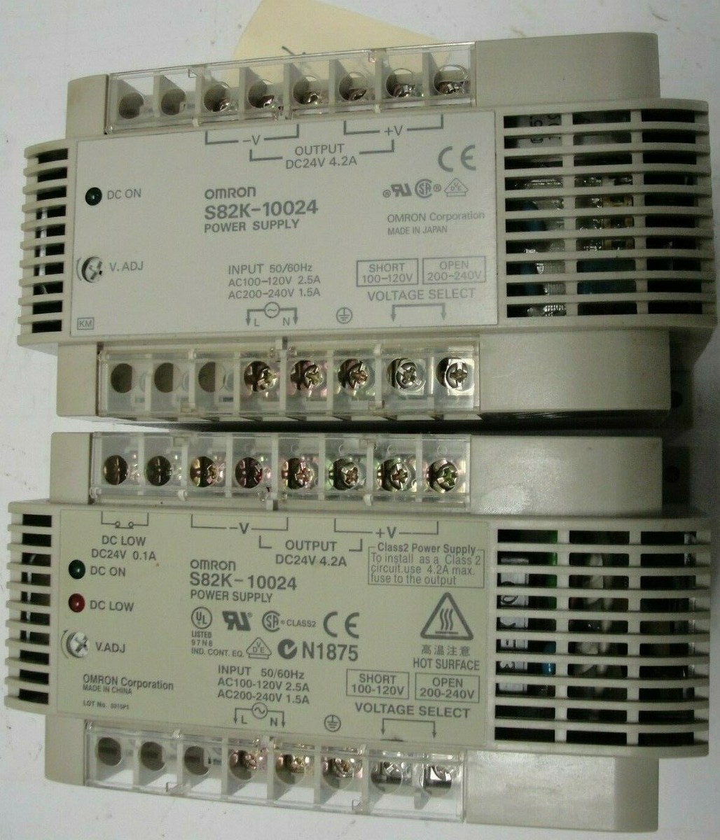 Omron S82K-10024 N1875 Power Supplies lot of 2 used | eBay