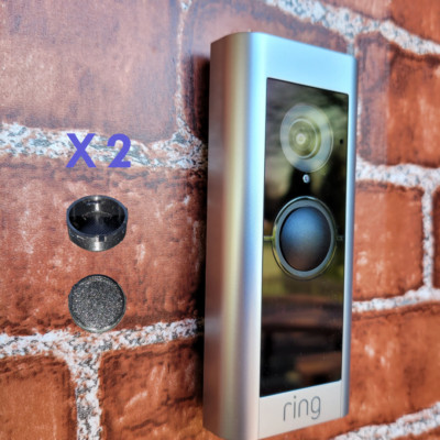 Ersatzring Doorbell Pro Taste, robustes PETG, rissfest, einfache Montage.