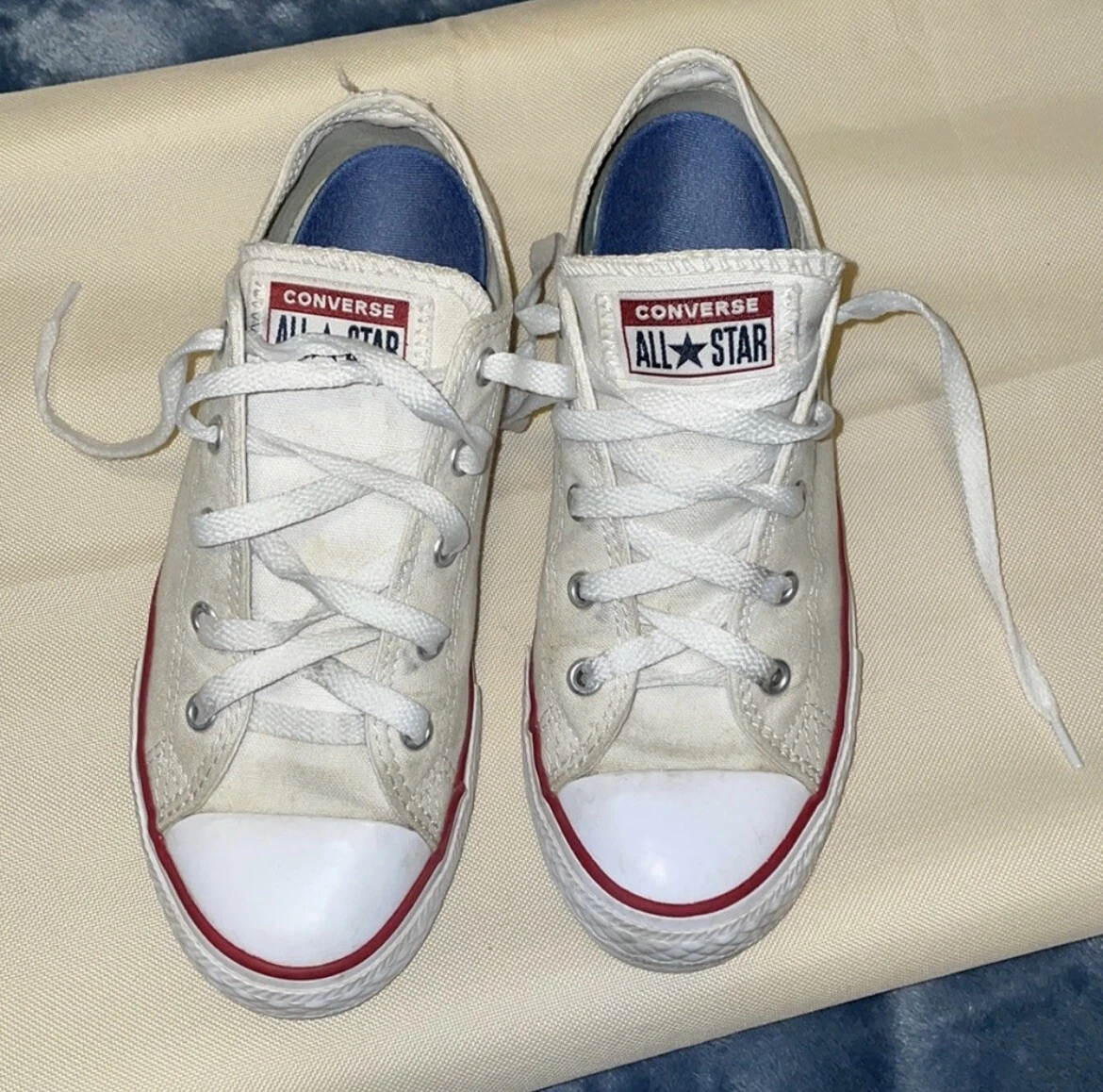 Cream converse size 3 Clearance