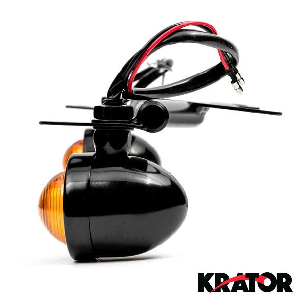 Barra de luz de paso negra señal para Kawasaki VN Vulcan Classic Nomad Drifter 1500 Foto 3 de 4