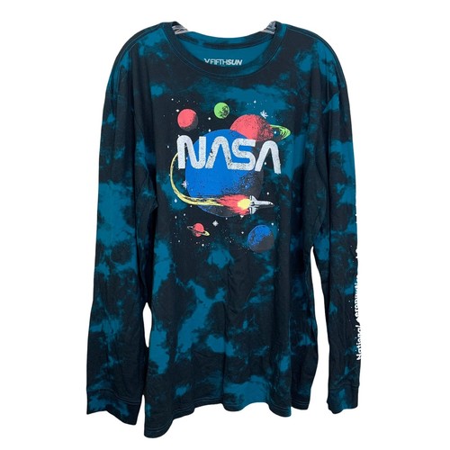 Fifth Sun Mens NASA Blue Tye Die Long 