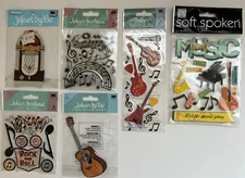 FUN Jolee's Boutique Vintage Stickers NIP -Theme: ROCK & ROLL Choose! Guitars+++