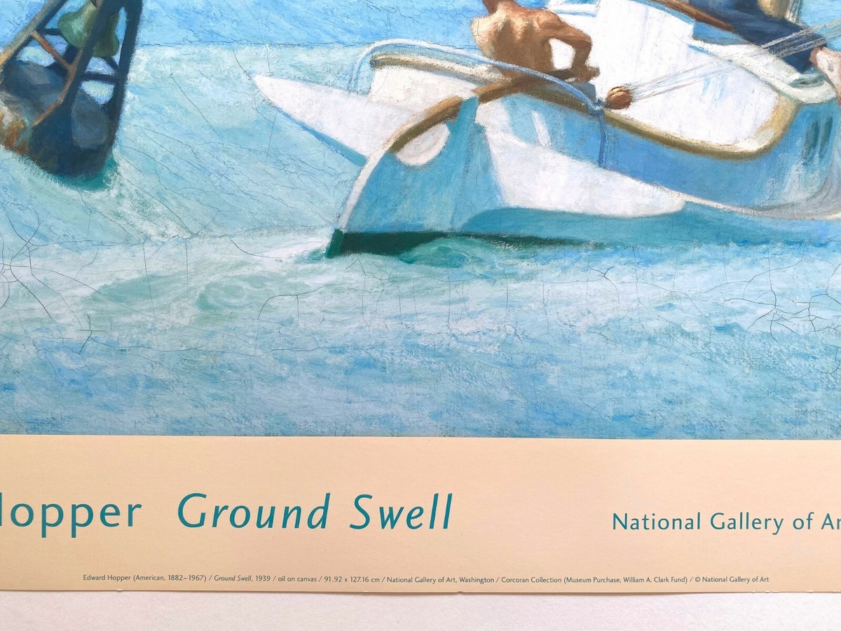 EDWARD HOPPER VINTAGE OFFSET LITHOGRAPH PRINT MUSEUM POSTER