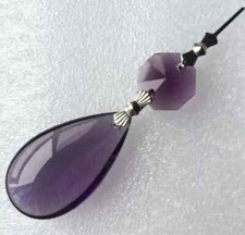 10Pcs Purple Chandelier Crystal Lamp Parts Glass Prisms 38mm Pendant Drops