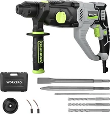 WORKPRO Premium 1-1/4 Inch SDS-Plus Rotary Hammer Drill, 7.5AMP