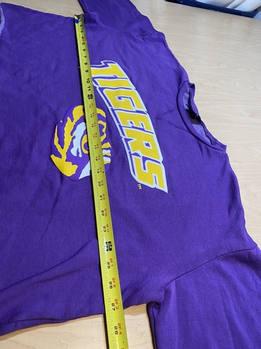 LSU Tigers Crop Top Spirit Jersey Long Sleeve Shirt Sweater Small Louisiana NCAA - Picture 5 of 6