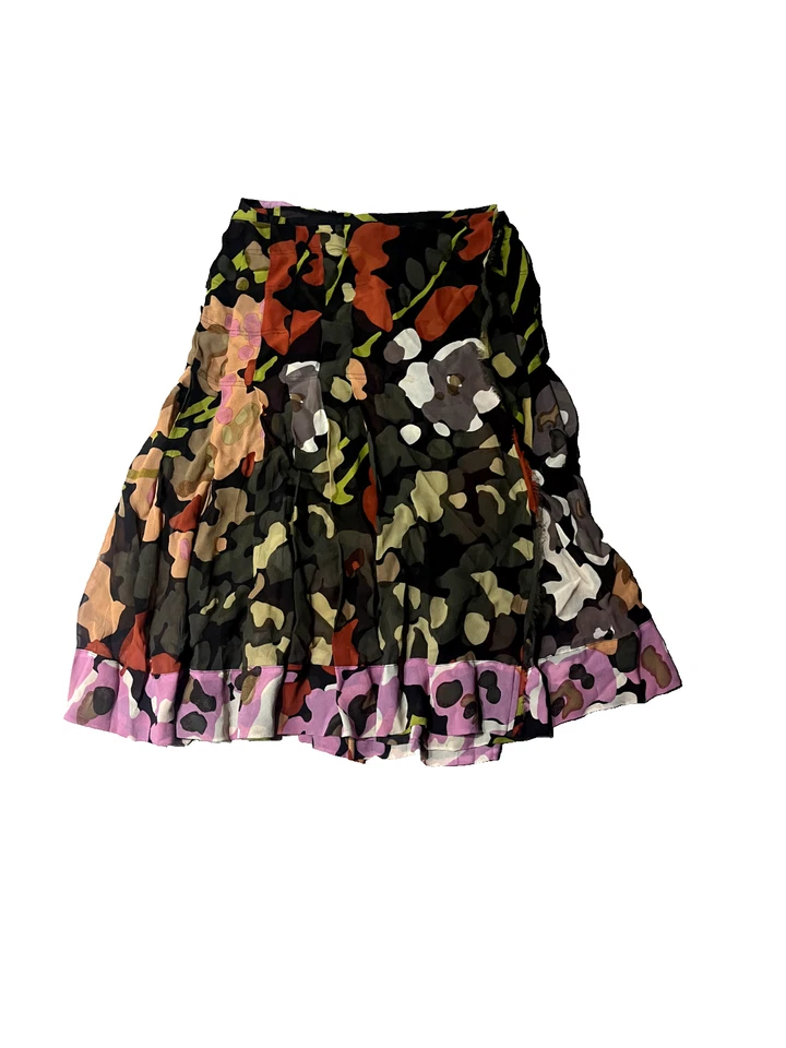 Falda de seda Dries Van Noten usada (talla 38). Foto 4 de 4