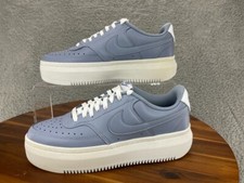 Nike Women's Court Vision Alta Ashen Slate Size 11 Sneaker Blue Athletic Shoe