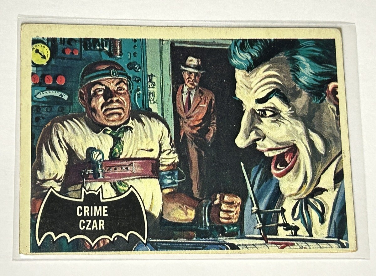 1966 Topps Batman Black Bat Series Trading Card #10 Crime Czar