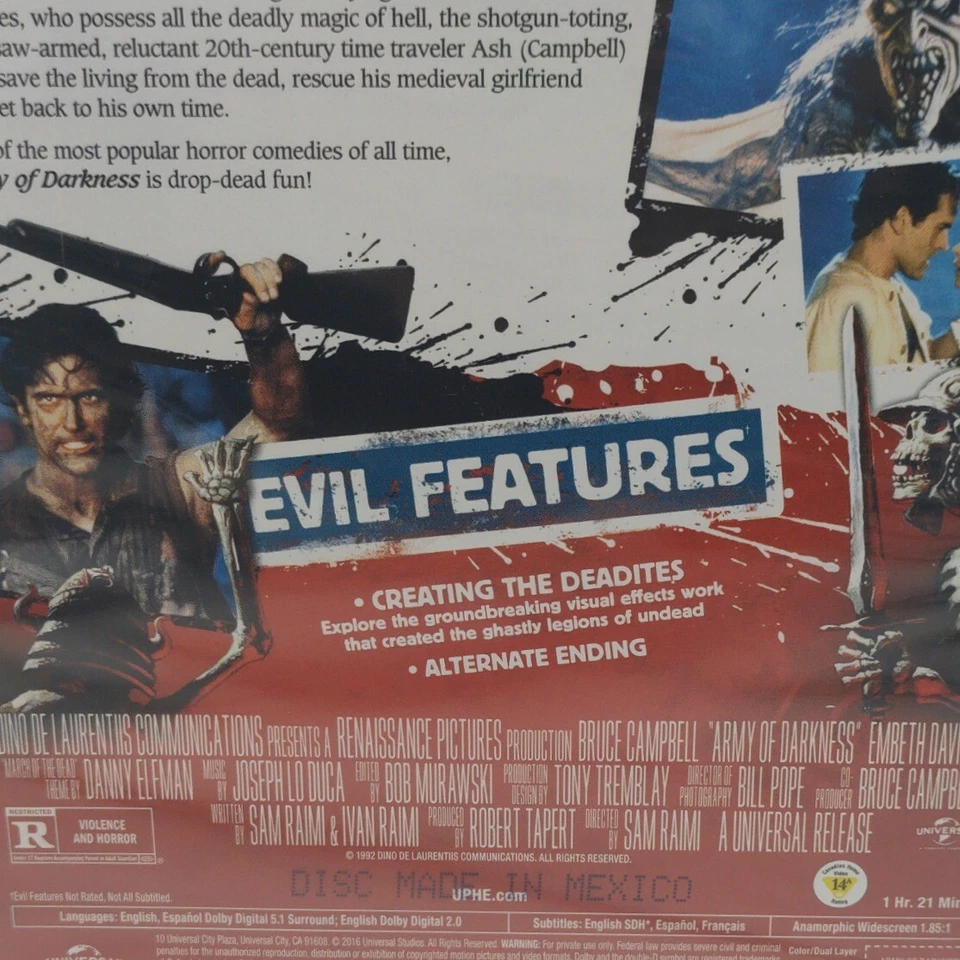 Army Of Darkness New 1992 Bruce Campbell Sam Raimi Sealed Cult Classic - Image 3 of 4