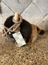RARE VTG Russ Berrie Cody Buffalo Bison Plush 6 x8.5 Brown Stuffed Animal Ex