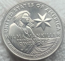 2022,P,S,D  WILMA MANKILLER QUARTERS UNCIRCULATED JUST  ALL 3 FOR ONE PRICE