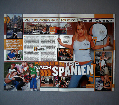 Sarah Connor - 2 x A4 - Clippings Berichte aus Zeitschrift #