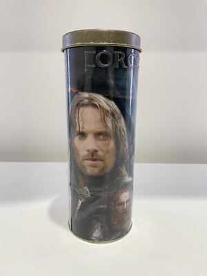 LORD OF THE RINGS THE TWO TOWERS PICKERS COLLECTOR TUBE TIN 2002 RARE