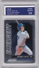 BOBBY WITT JR. ROOKIE CARD 2021 PRIZM RC Baseball Kansas City Royals GEM MINT 10