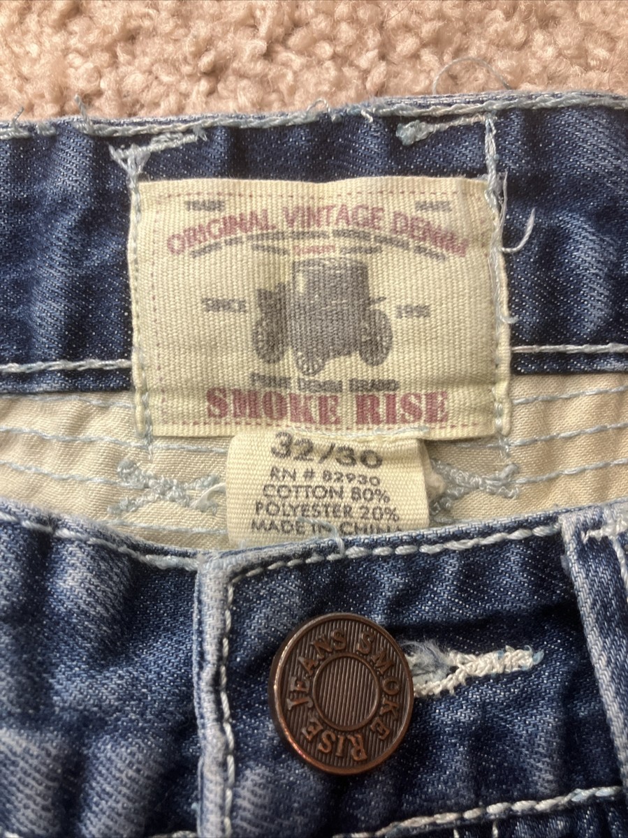Smoke Rise Skinny Jeans 30 X 29.5” (tag 32 X 30) Distressed