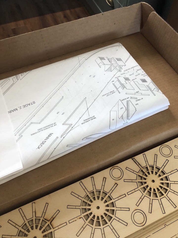 Model Chaperon Stern wheel Steamer wooden kit.Brand New with Added USB ...