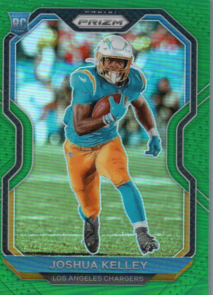 2020 Panini Prizm #326 Joshua Kelley Prizm Green
