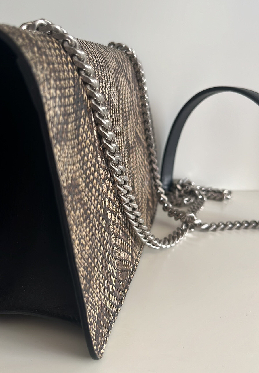 Ysl Python RARA Borsa a Catena Pelle di Serpente Borsa Saint Laurent