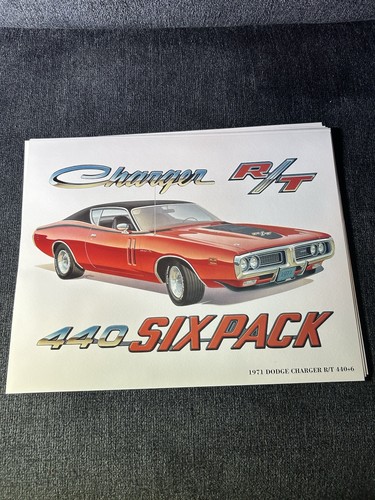 Vintage Chrysler Plymouth Dodge AMC Dealer Showroom Art Complete 16 Print Set - Picture 9 of 18