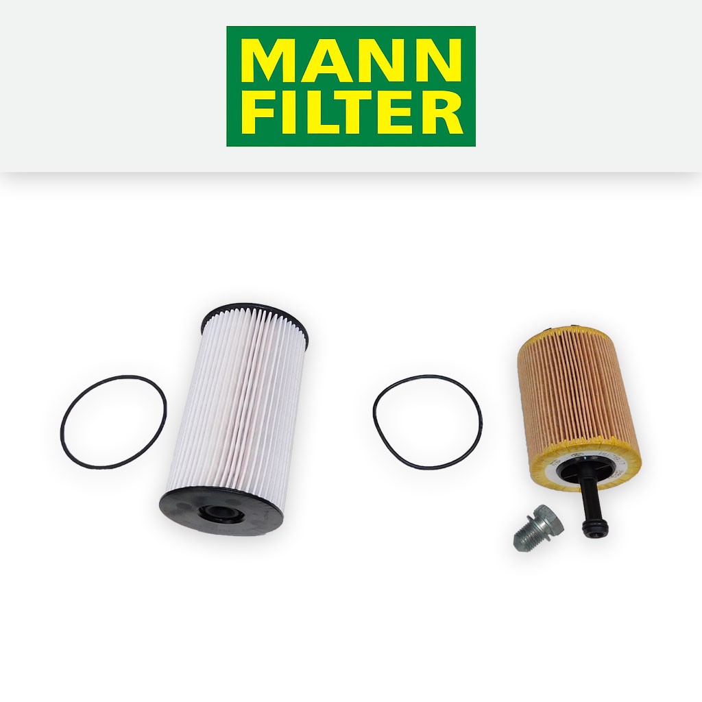 SERVICE KIT for VW PASSAT (3C) 1.9 TDI MANN OIL FUEL FILTERS (2005-2010)
