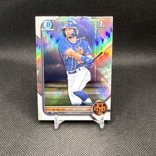 Jett Williams 2022 Bowman Draft 1st Refractors (3) Bases (11) Mets / Brewers