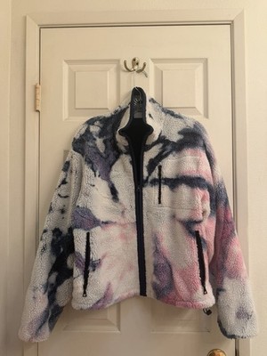 John Elliott, Tie Dye, Polar Fleece zip up Jacket, size L, Women's, worn twice