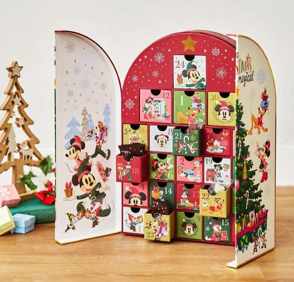 Disney Christmas Advent Calendar 2024 Limited Edition H40×W28×D7.3cm USED Japan - Image 2 of 4